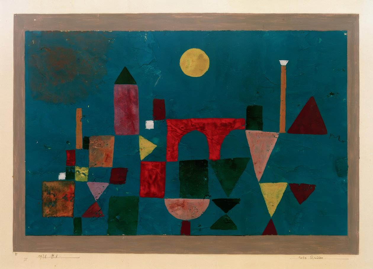 kırmızı köprü by Paul Klee