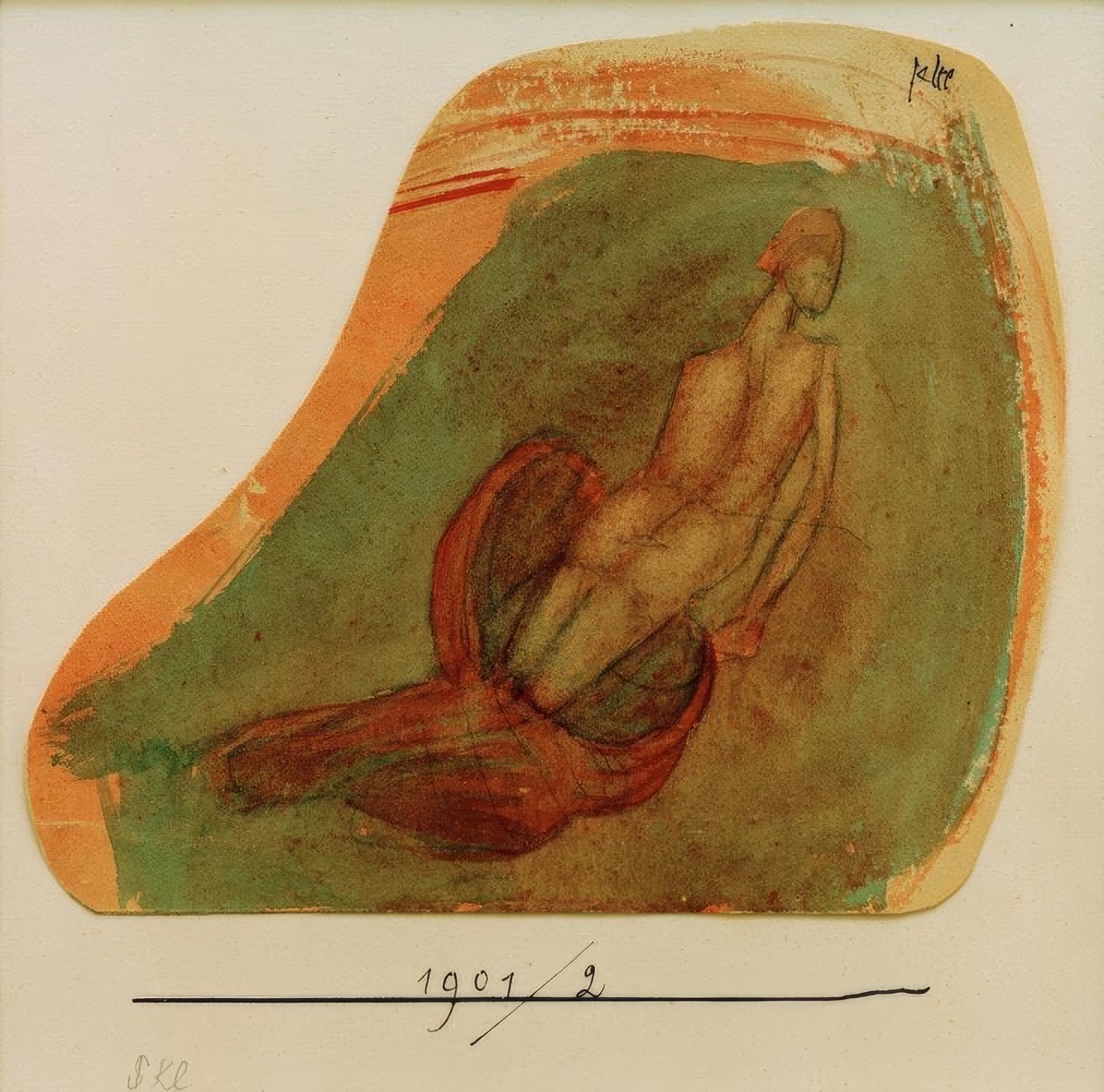 Yüzen zarafet (Pompeian tarzı) by Paul Klee