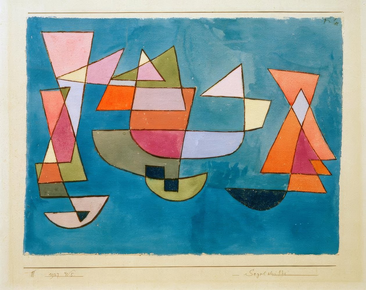 yelkenli gemiler by Paul Klee