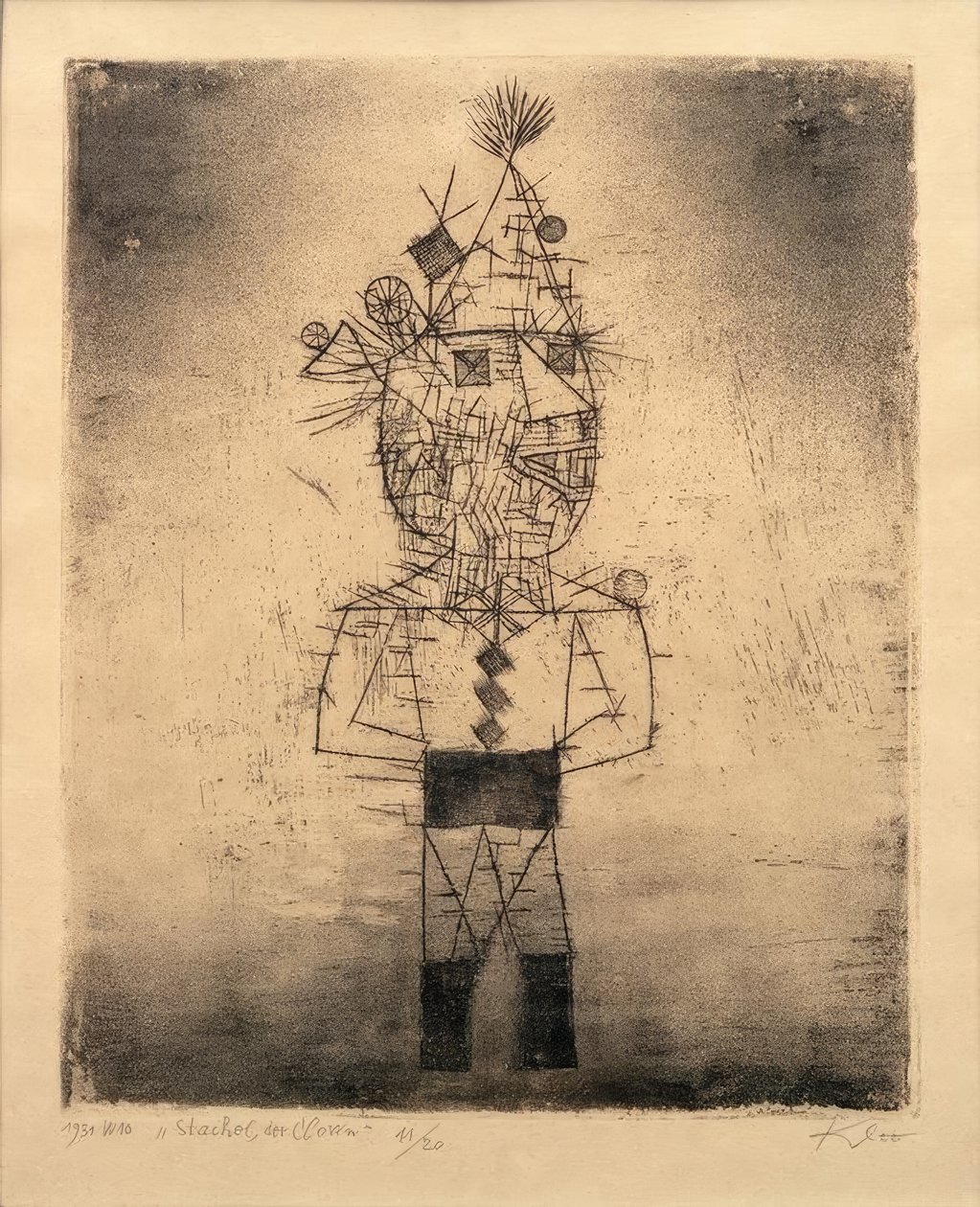 palyaçoyu sokmak by Paul Klee