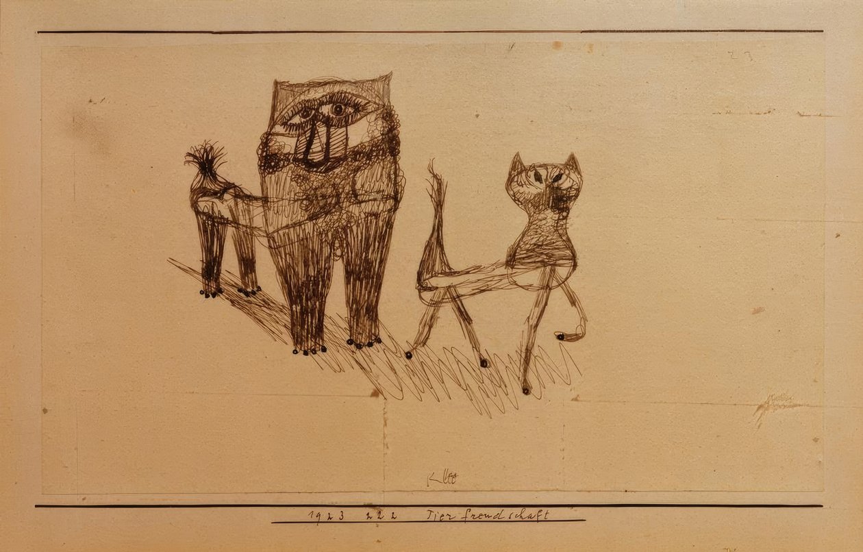 hayvan dostluğu by Paul Klee