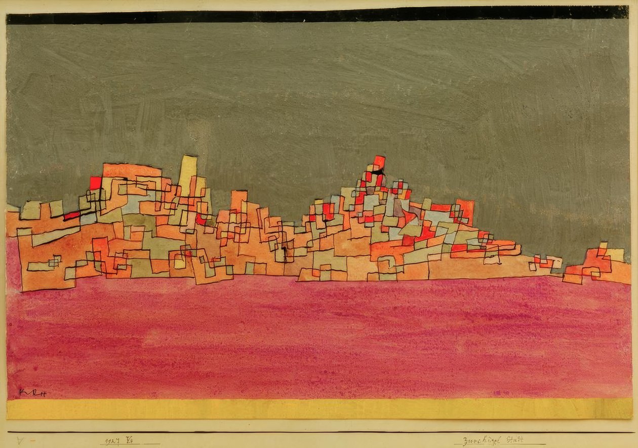 İki tepeli şehir by Paul Klee