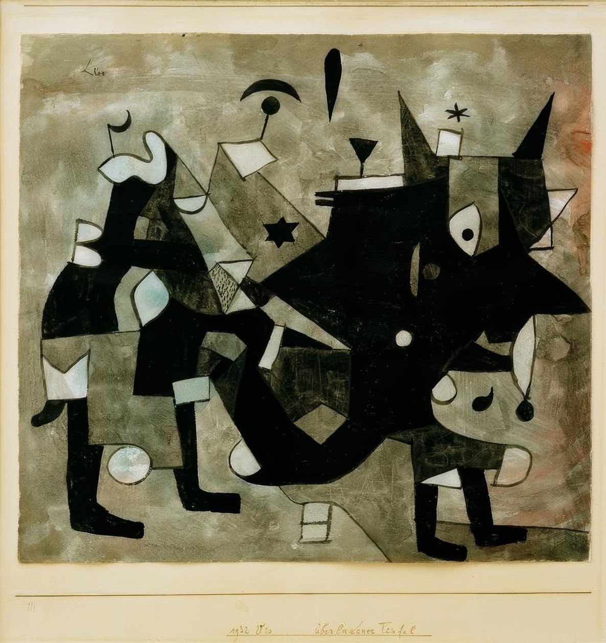 Aşırı yüklenmiş şeytan by Paul Klee
