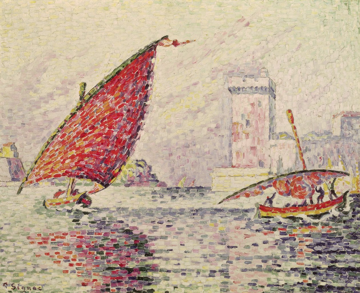 Fort Saint-Jean, Marsilya, 1907 by Paul Signac