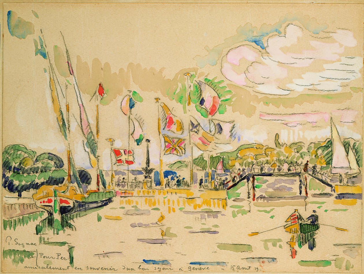 Cenevre, c.1919 by Paul Signac