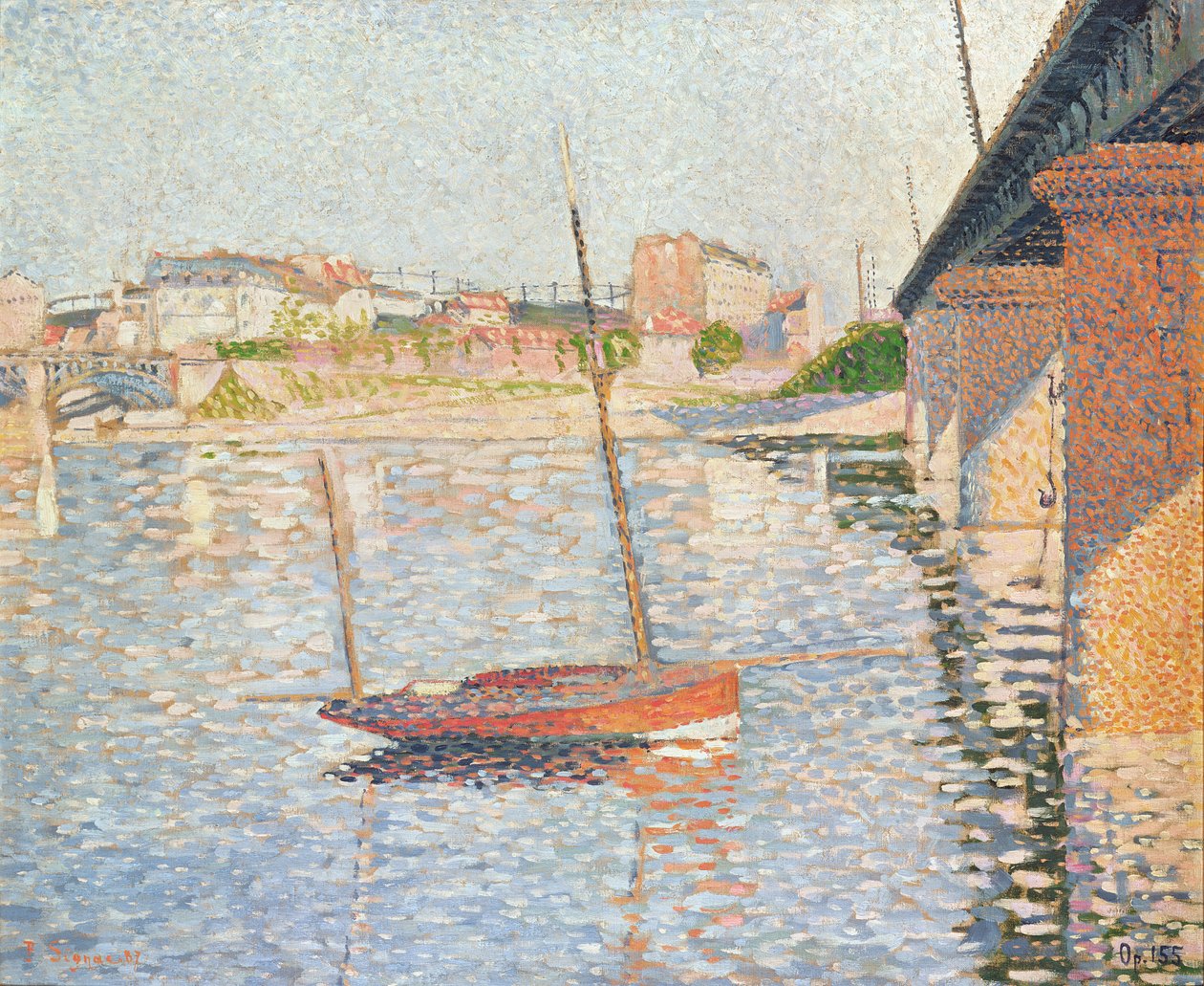 Kırpıcı, Asnieres, 1887 by Paul Signac