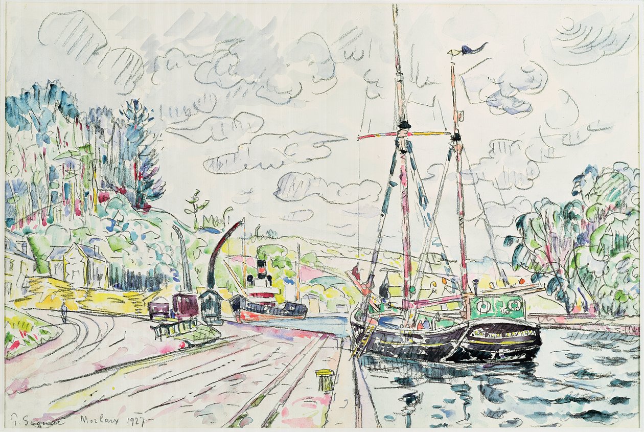 Morlaix, 1927 by Paul Signac