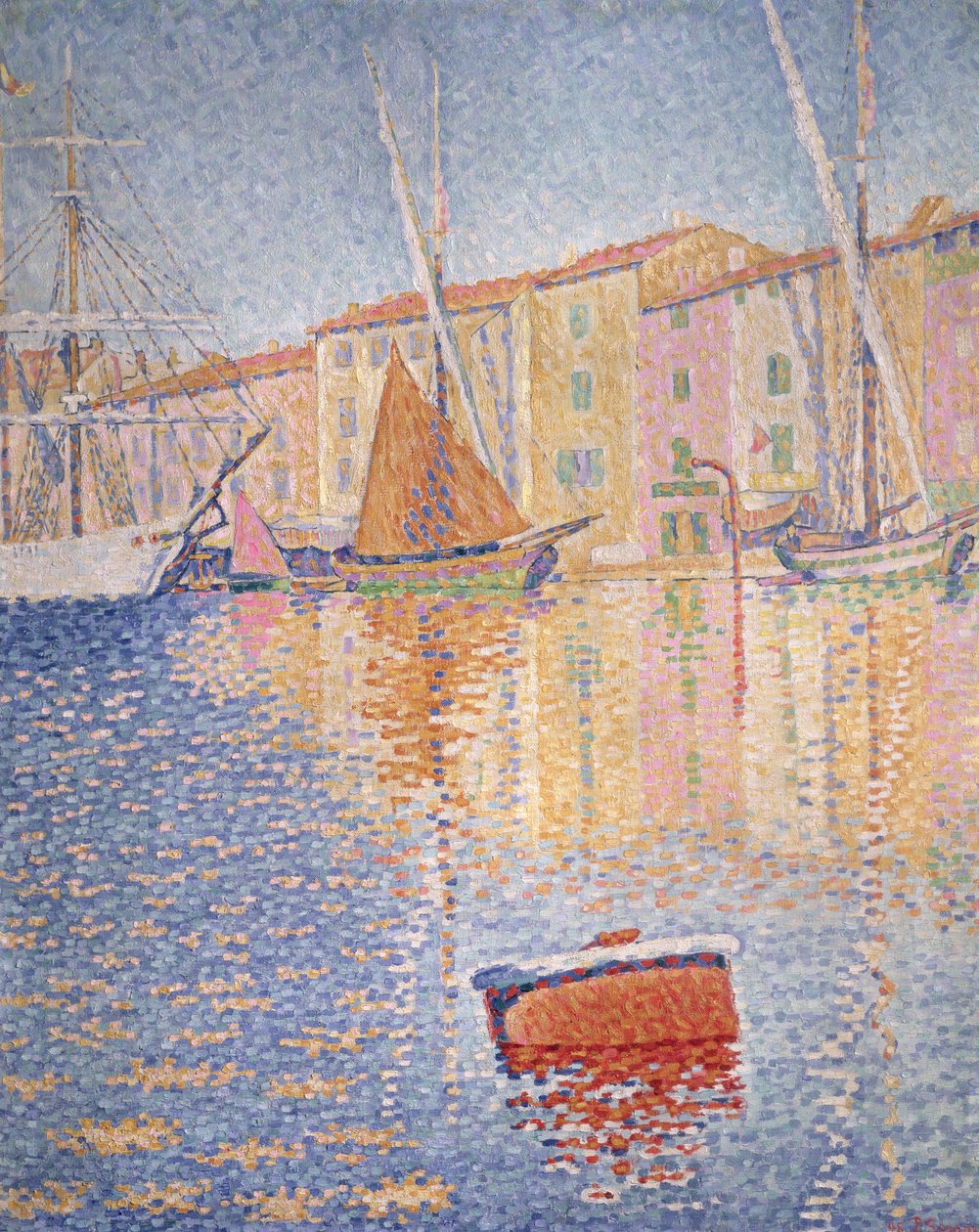 Kırmızı Şamandıra, Saint Tropez, 1895 by Paul Signac