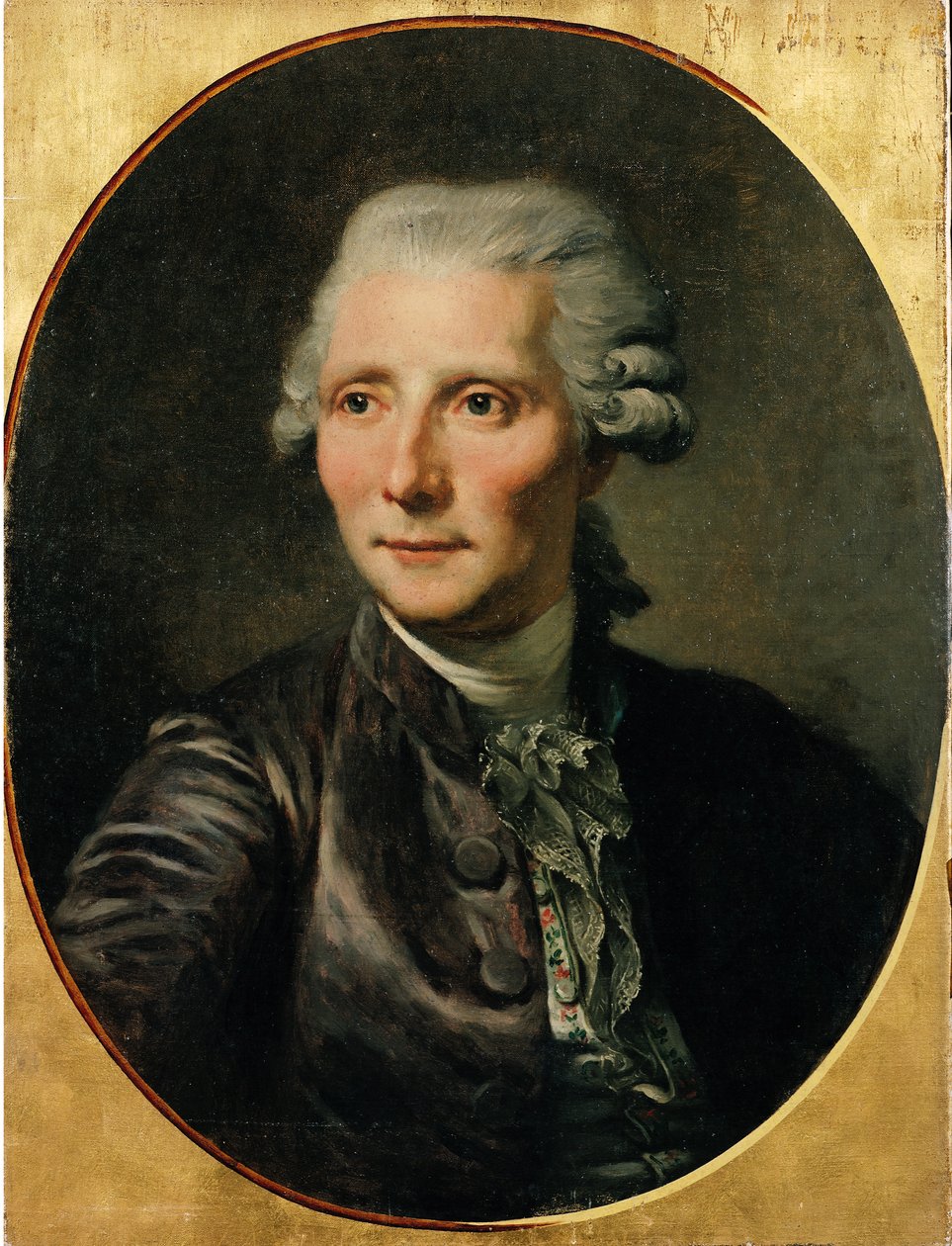 Portrait of Pierre Augustin Caron de Beaumarchais (1732-99) after a painting by Jean Baptiste Greuze  by Paul Soyer