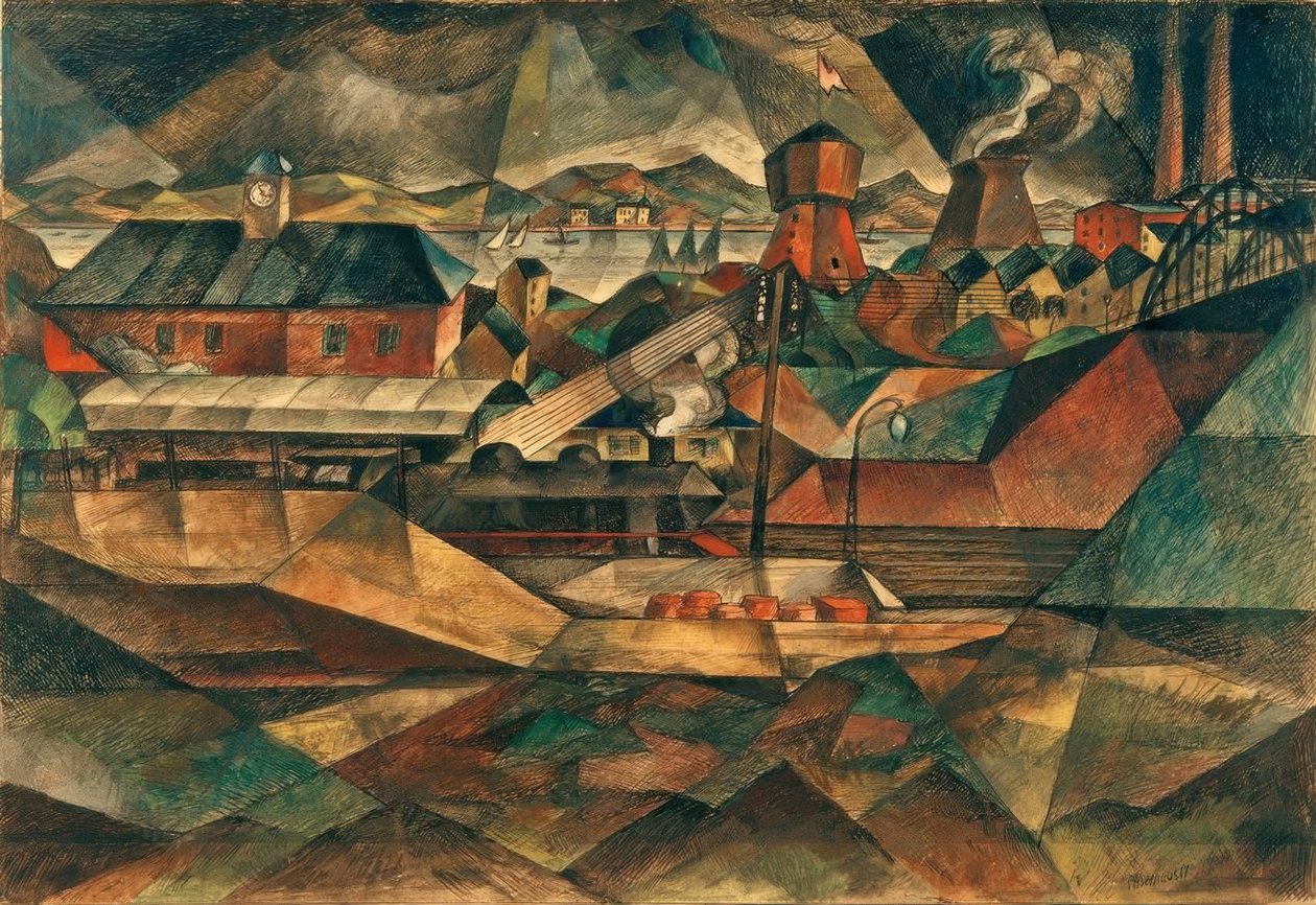 Industriebahnhof I by Paul Adolf Seehaus