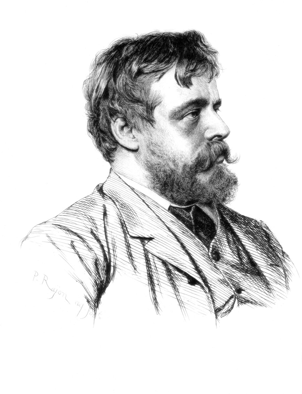 Lawrence Alma-Tadema, İngiliz sanatçı, c1880-1882. by Paul Adolphe Rajon
