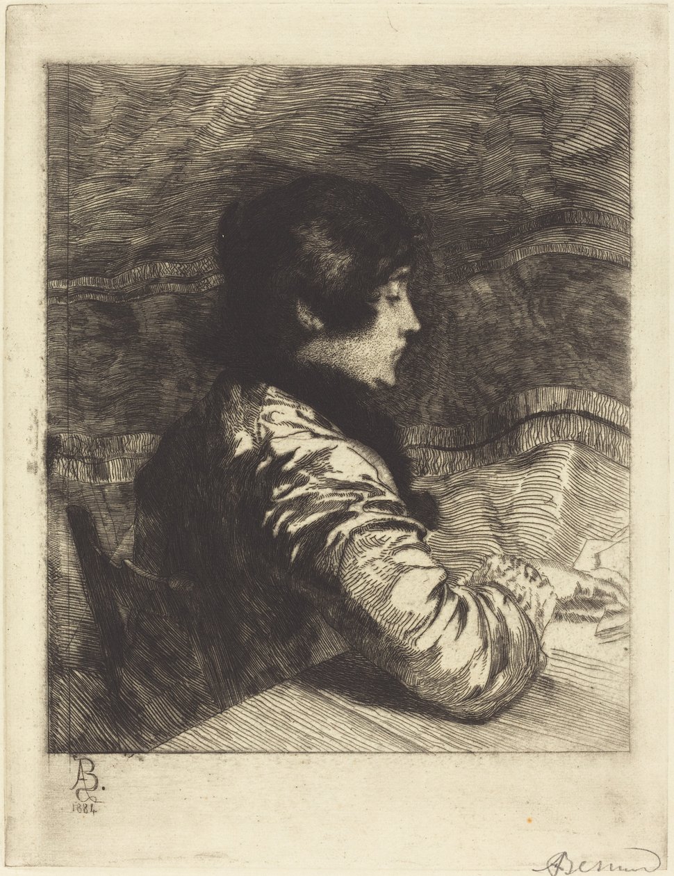 Madam Besnard, 1884. by Paul Albert Besnard