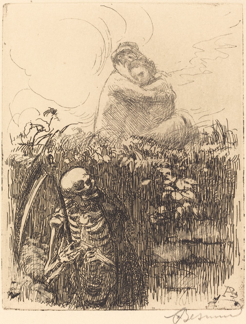 Gözetlemede, 1900. by Paul Albert Besnard