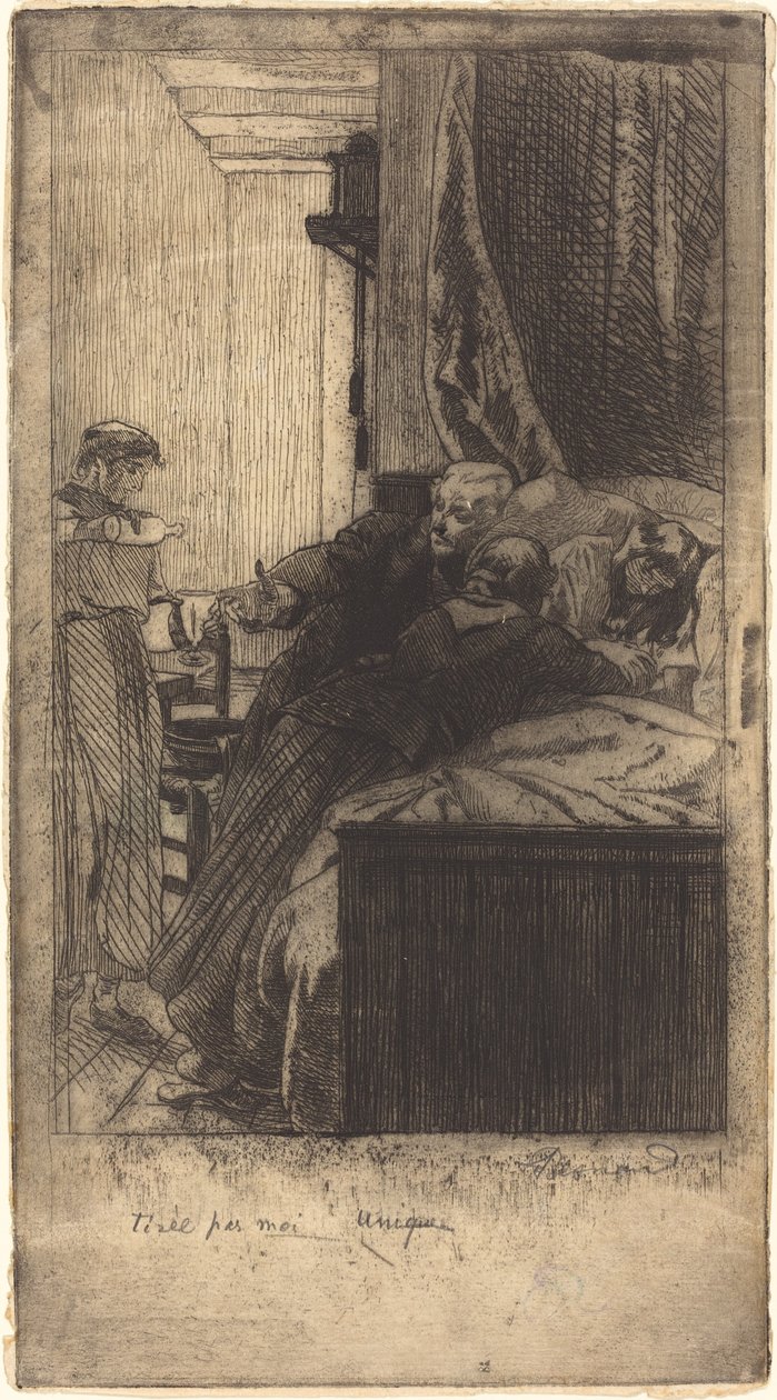 Hastalık La Maladie, 1884. by Paul Albert Besnard