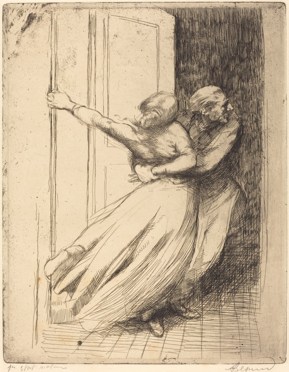 Tecavüz Le Viol, c. 1886. by Paul Albert Besnard