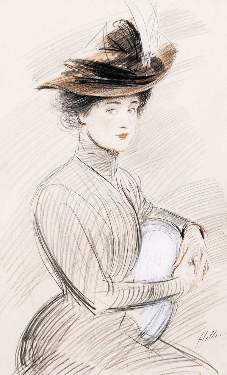 Zarif Bir Hanımefendi, by Paul Cesar Helleu