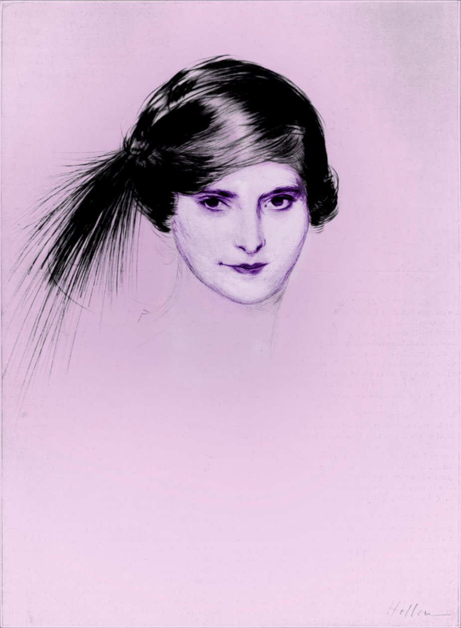 Paul César Helleu tarafından Helena Rubinstein by Paul Cesar Helleu