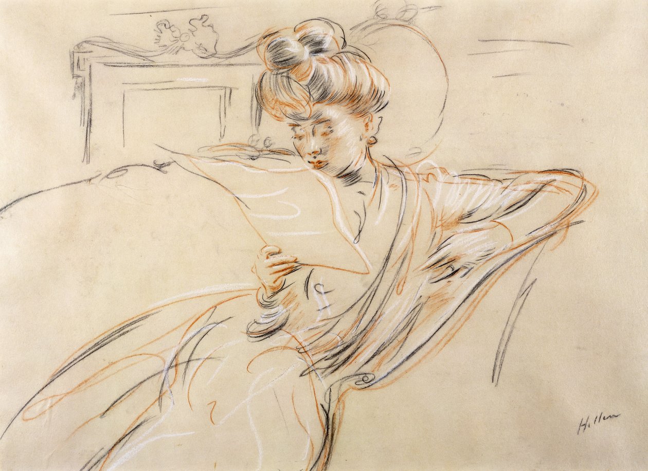 Madam Helleu Okuma, by Paul Cesar Helleu