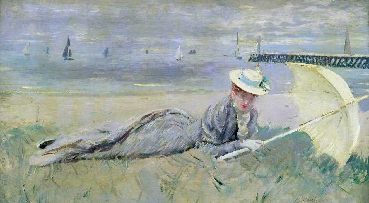 On the Beach  by Paul Cesar Helleu