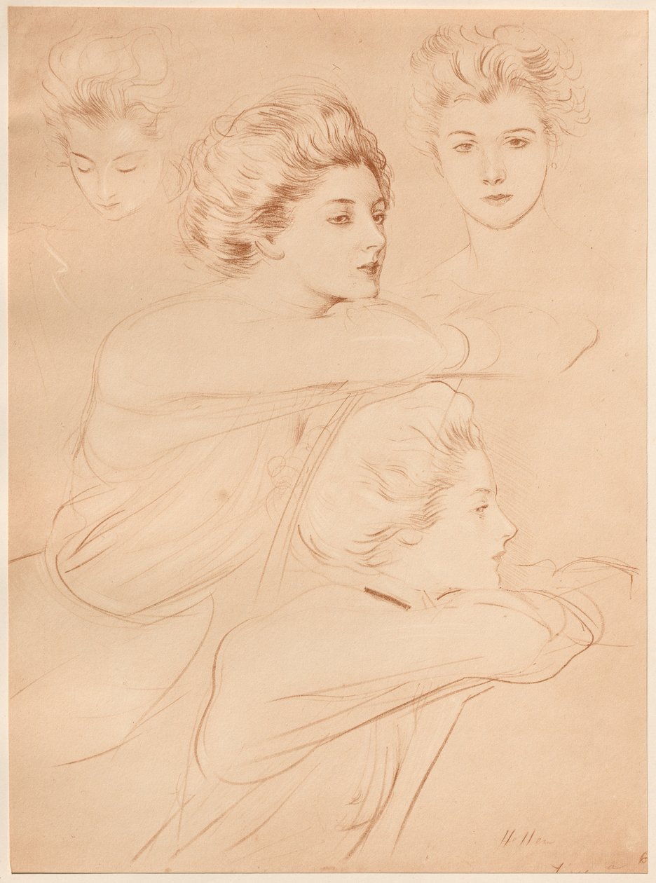 Parisli, 1898. by Paul Cesar Helleu