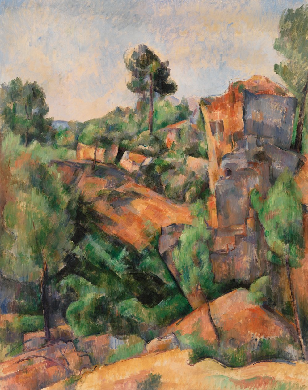 Bibemus Ocağı, 1895 dolayları (tuval üzerine yağlı boya) by Paul Cézanne