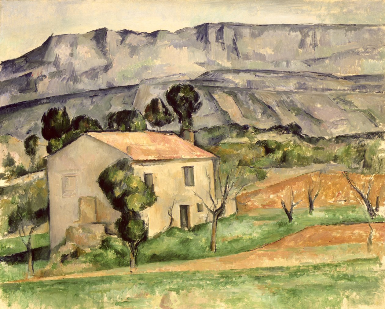 Provence'daki ev by Paul Cézanne