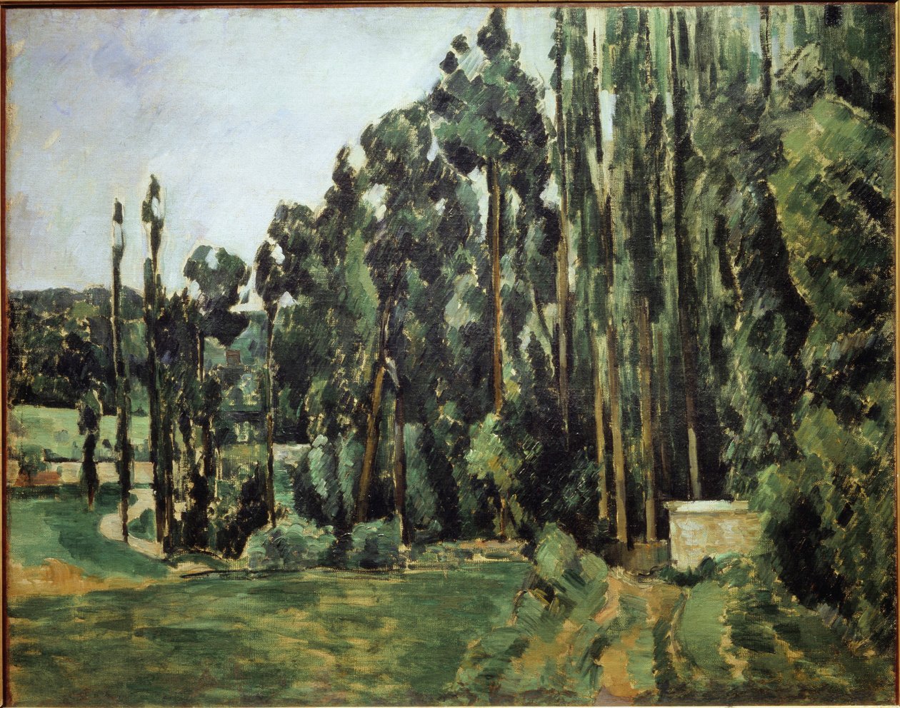 Kavak - tuval üzerine yağlıboya by Paul Cézanne