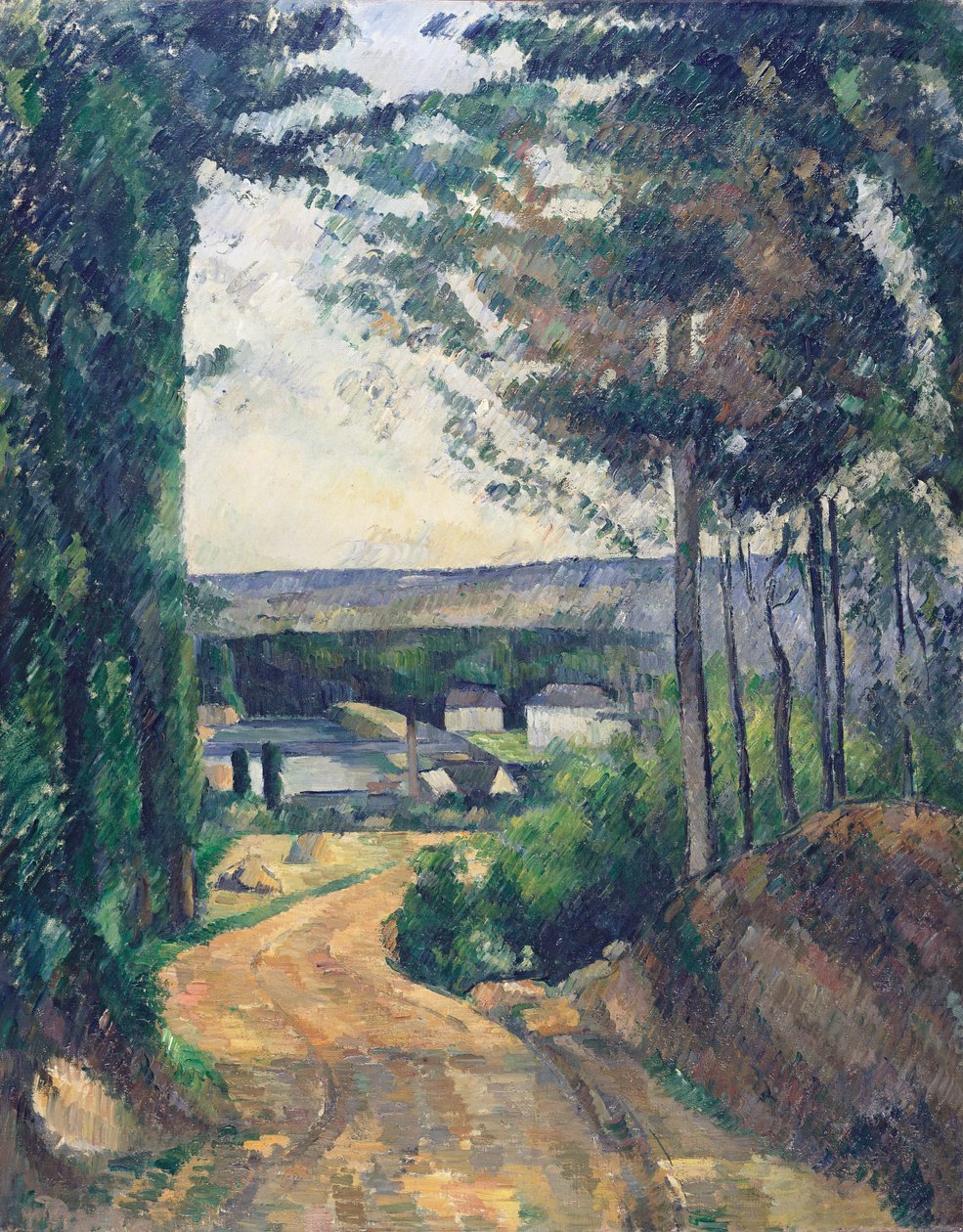 göle giden yol by Paul Cézanne