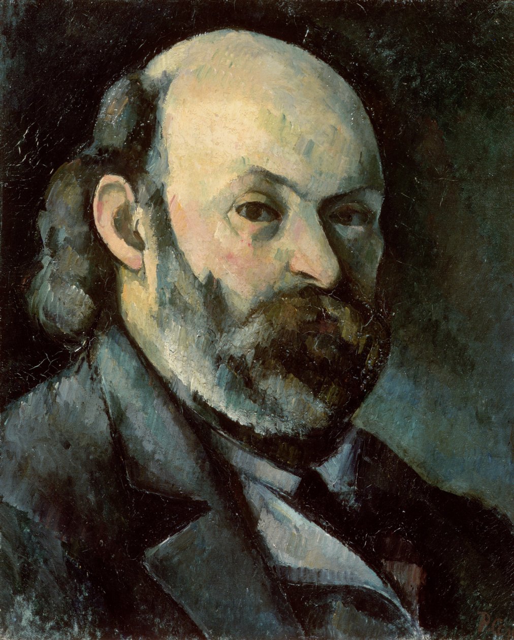 Otoportre, c.1879-85 (tuval üzerine yağlı boya) by Paul Cézanne