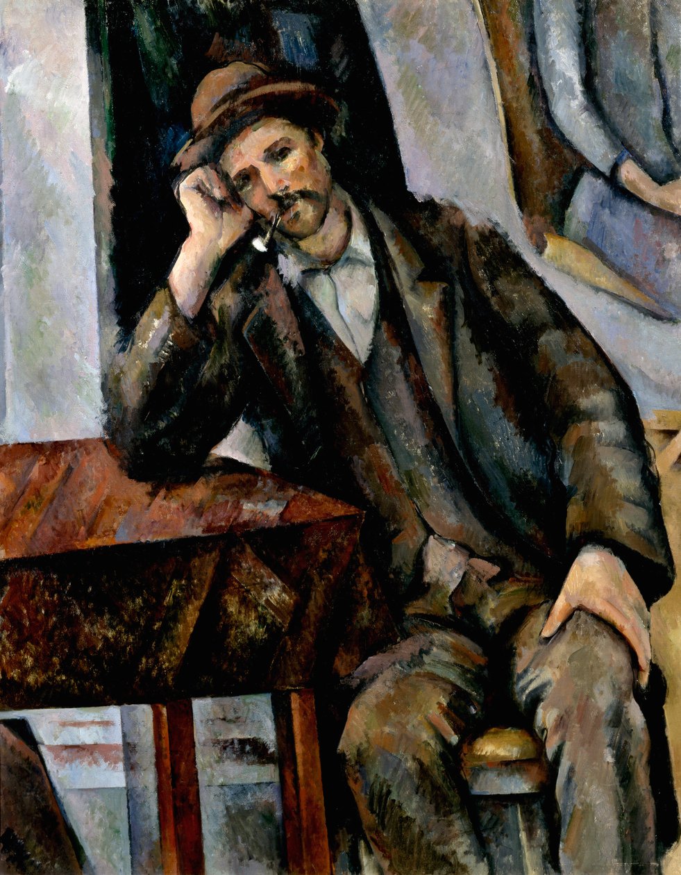 Bir Sigara İçen, 1890-1892. by Paul Cézanne