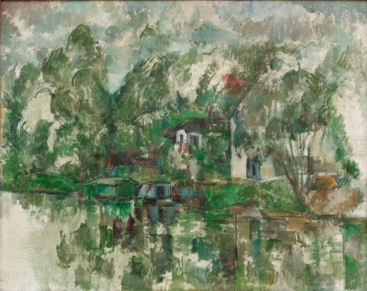 Su kenarında by Paul Cézanne