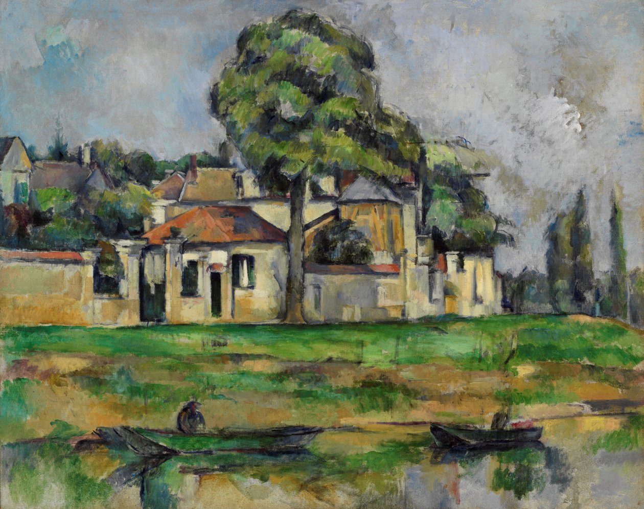 Marne Bankaları, c. 1888 by Paul Cézanne