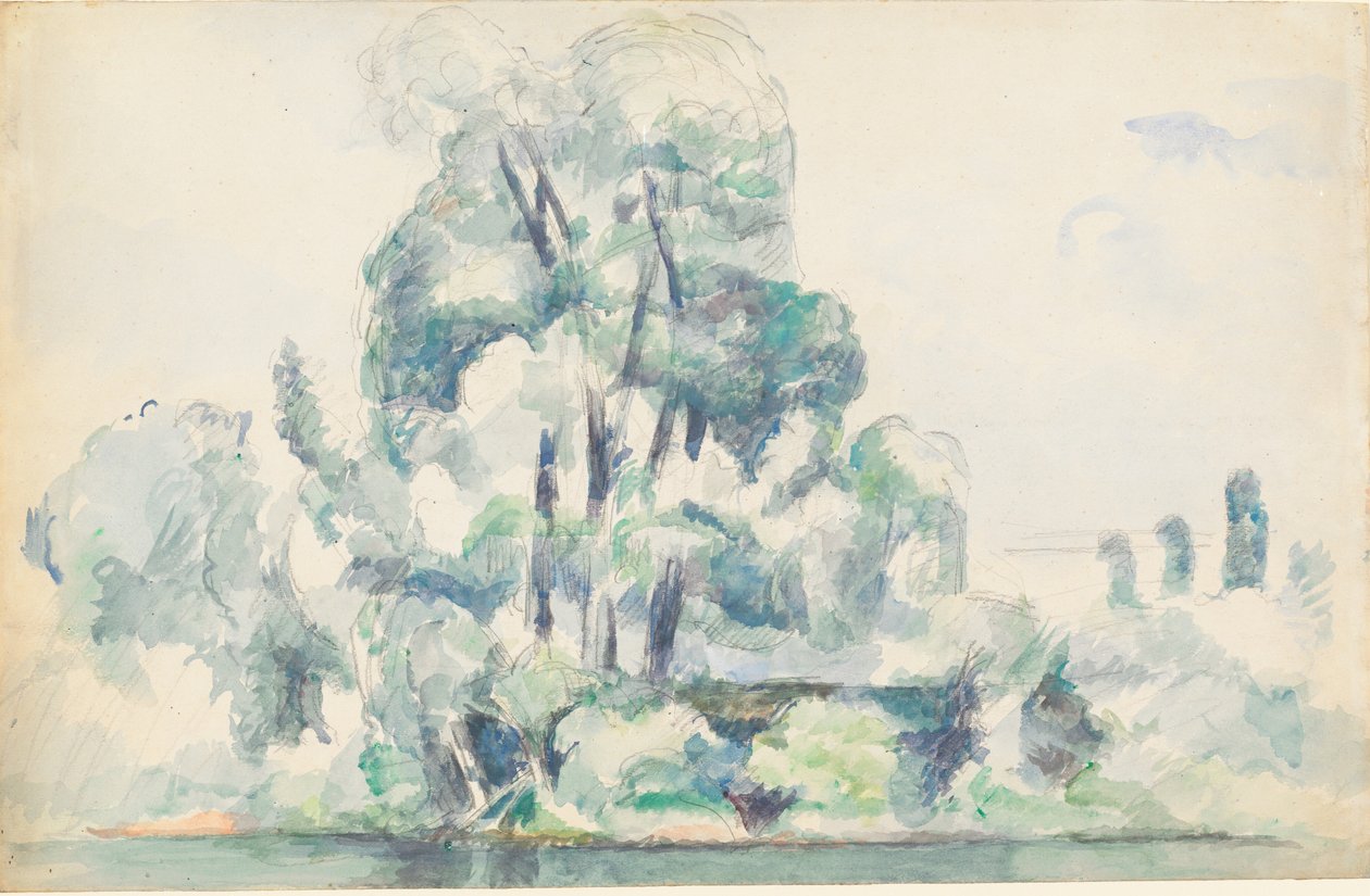 Seine Kıyıları, Medan, 1880-1885. by Paul Cézanne