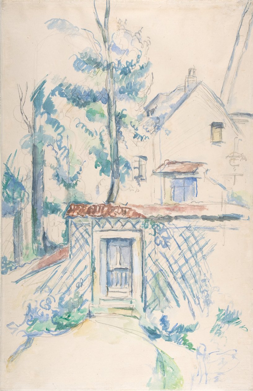 Bir Bahçeye Giriş, 1878-1880. by Paul Cézanne
