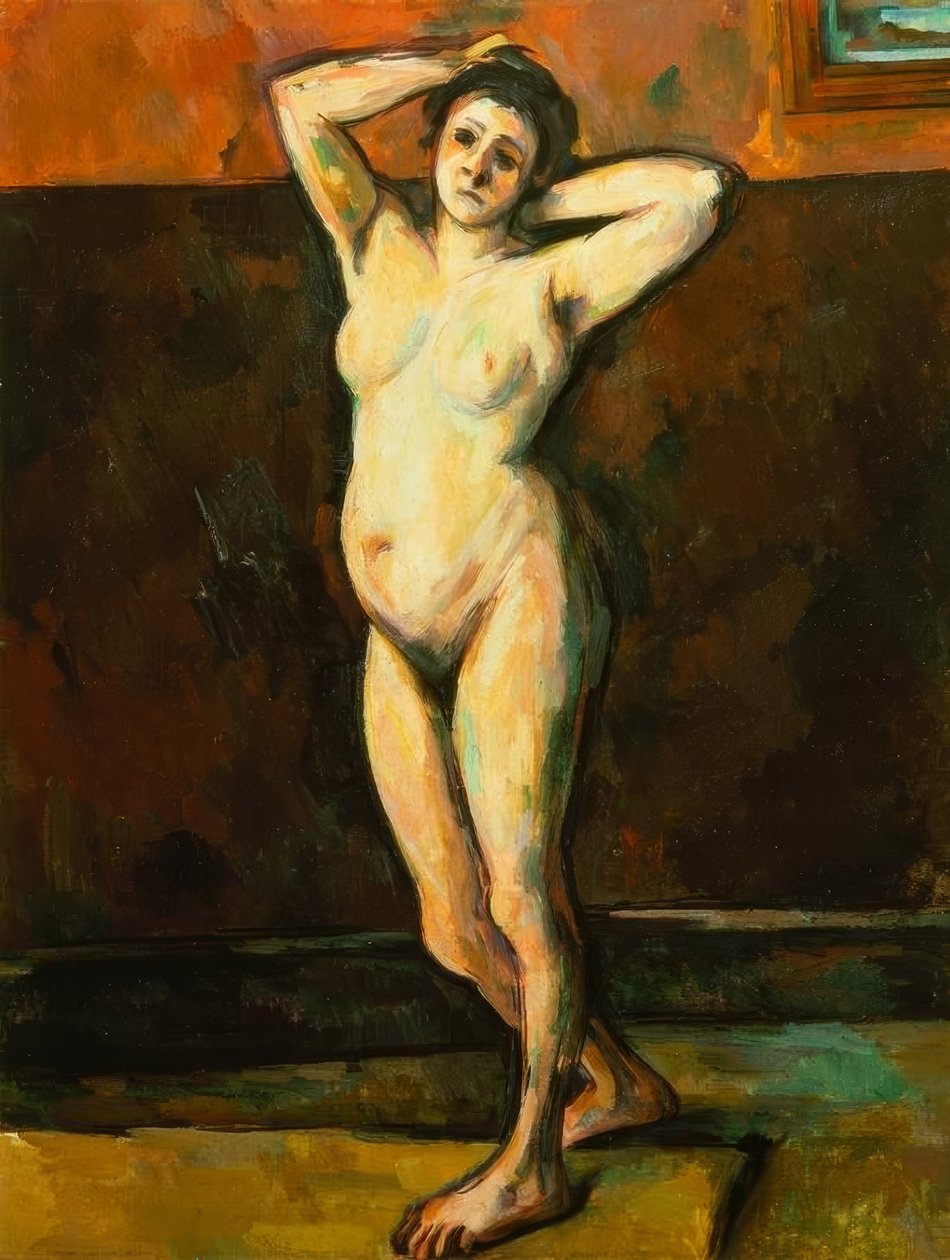 çıplak kadın ayakta by Paul Cézanne
