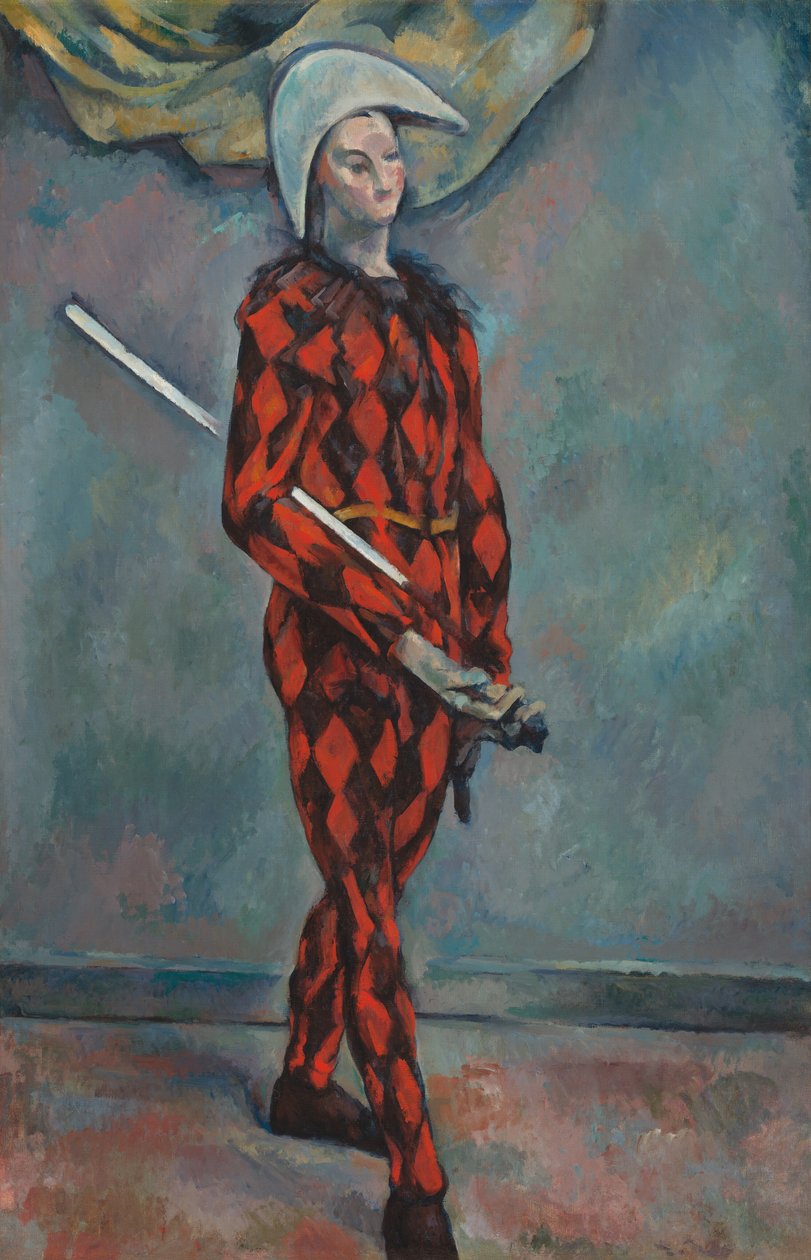 Harlequin, 1888-1890. by Paul Cézanne