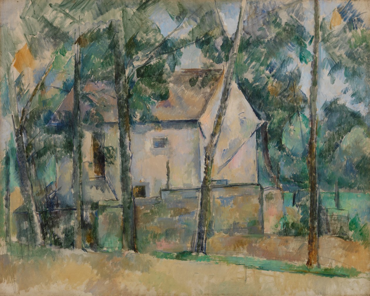Ev ve Ağaçlar by Paul Cézanne