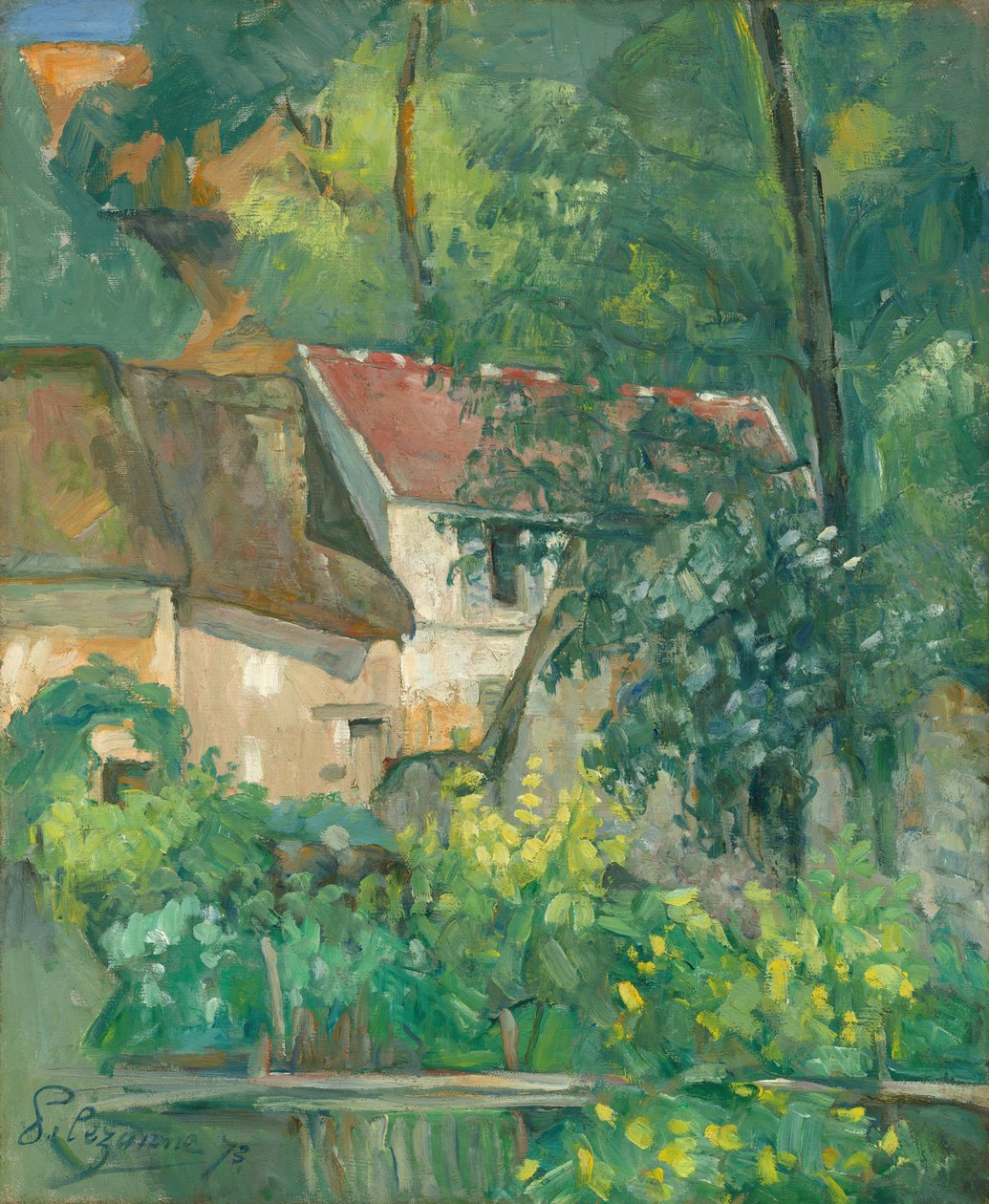 Pere Lacroix Evi, 1873. by Paul Cézanne