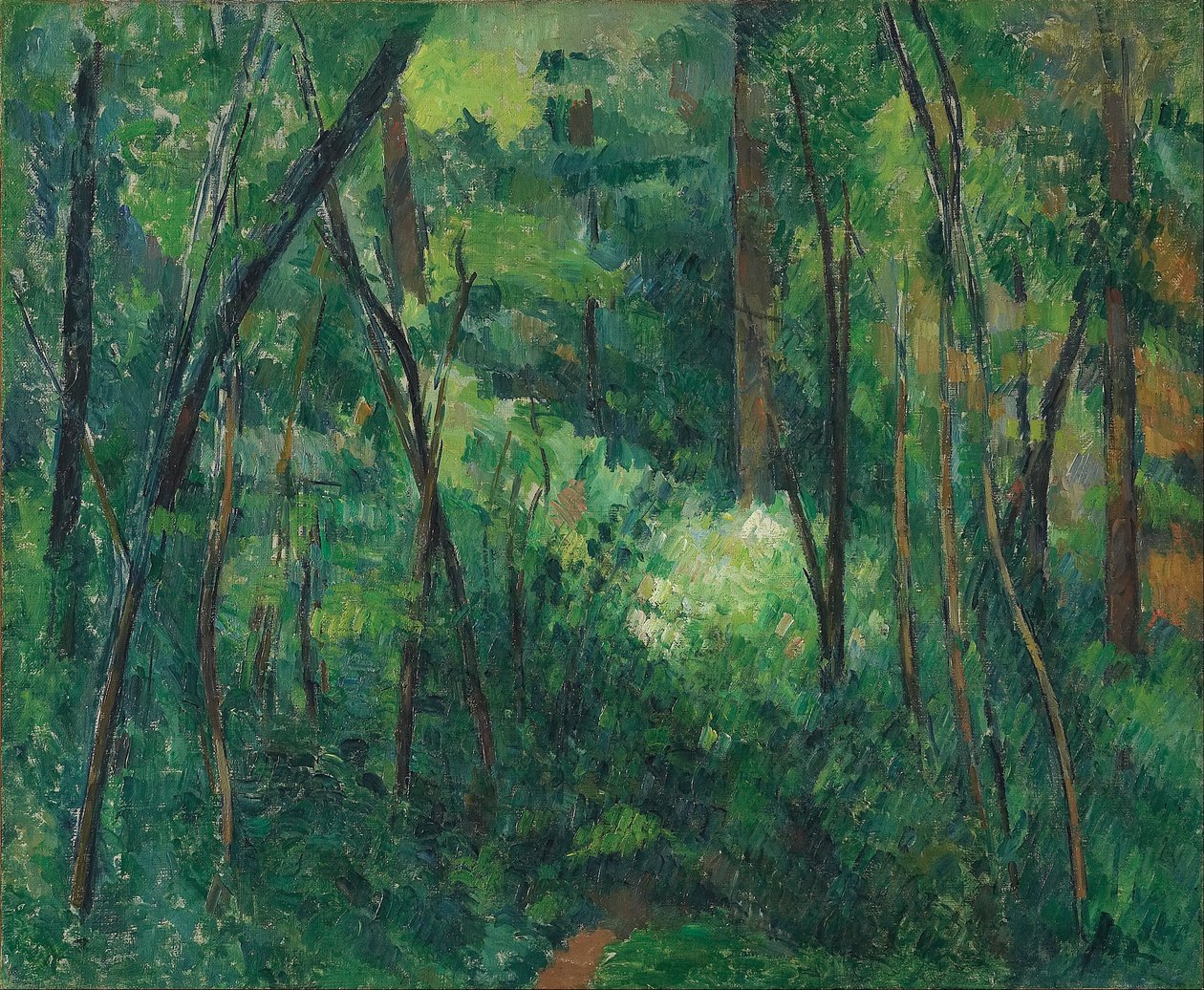Bir ormanın içi by Paul Cézanne