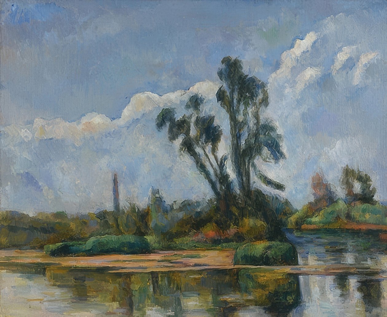 Nehir. 1881 by Paul Cézanne