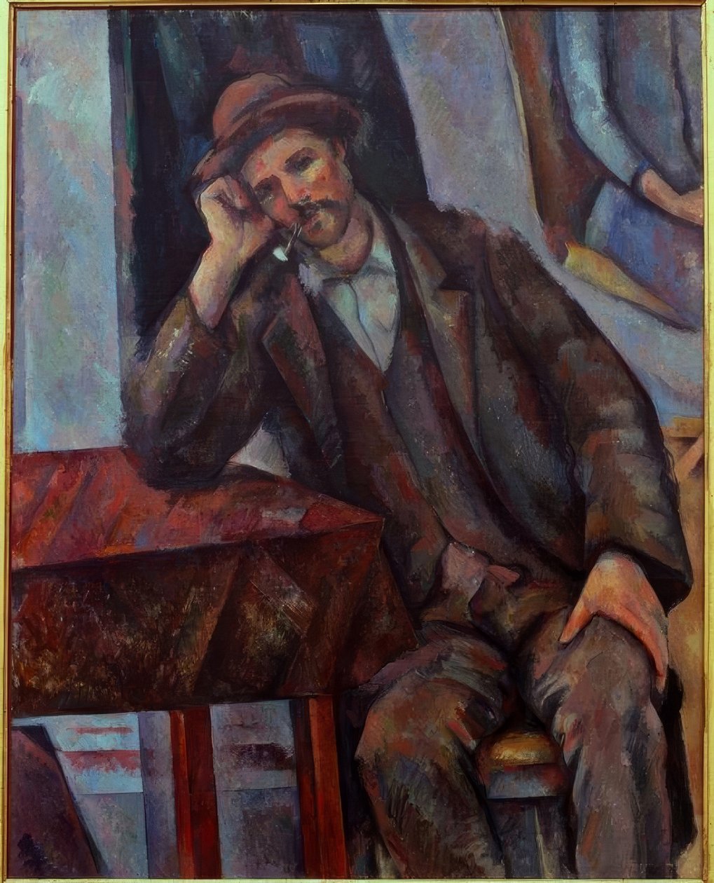Boru olan adam by Paul Cézanne