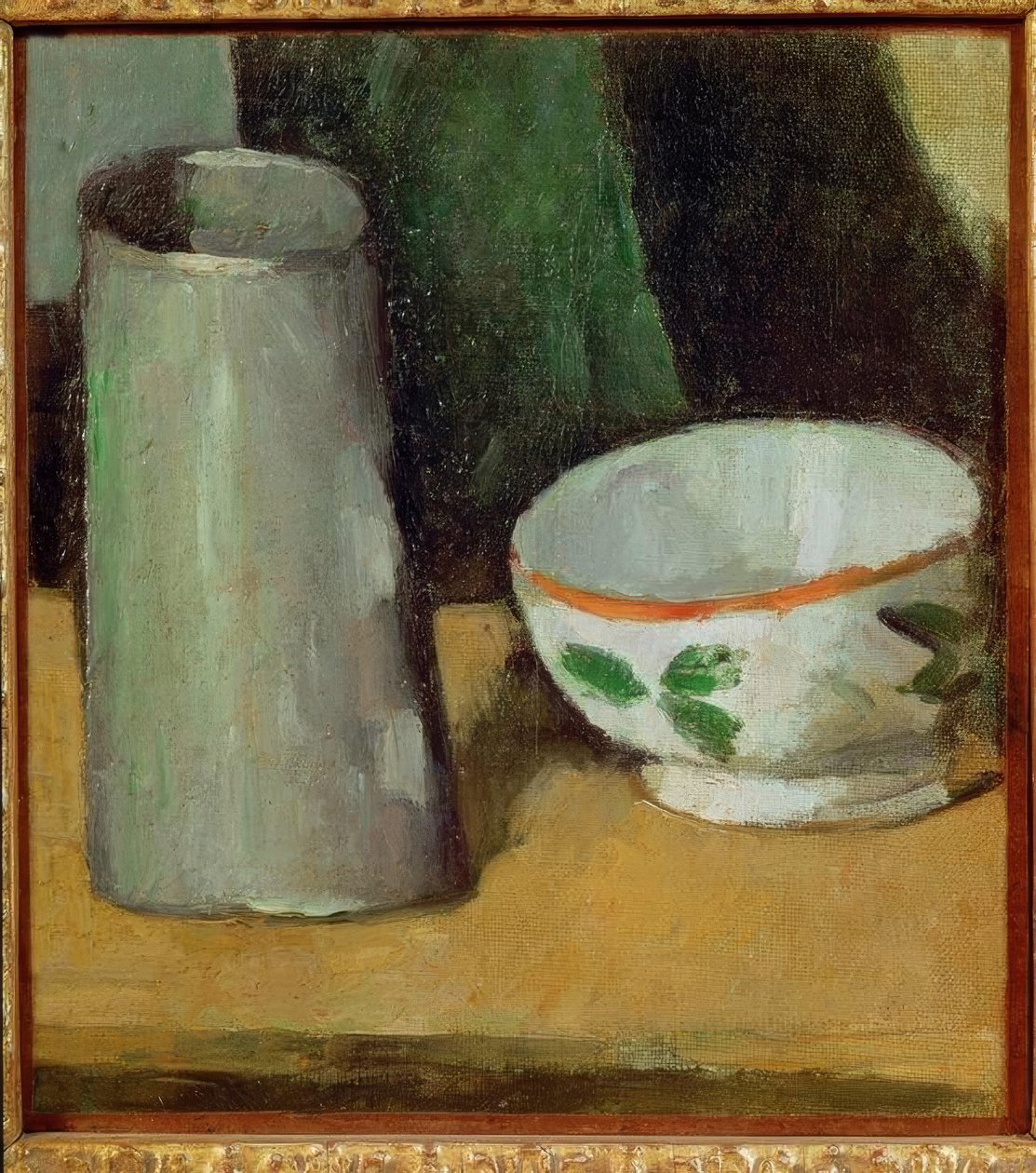 Süt kabı ve sürahi by Paul Cézanne