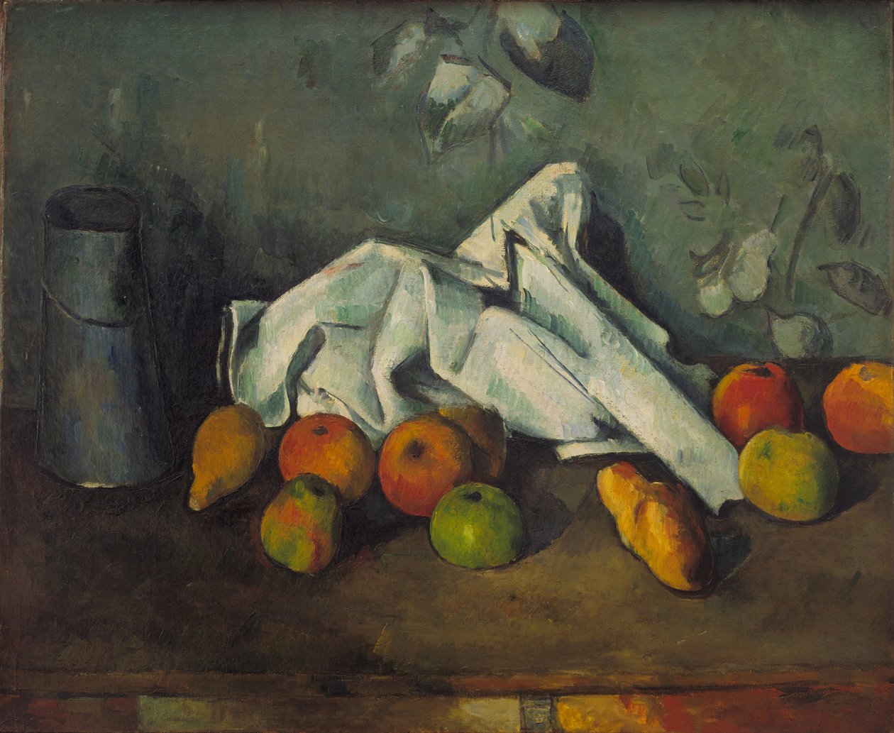 Süt Kutusu ve Elmalar, 1879-1880 by Paul Cézanne