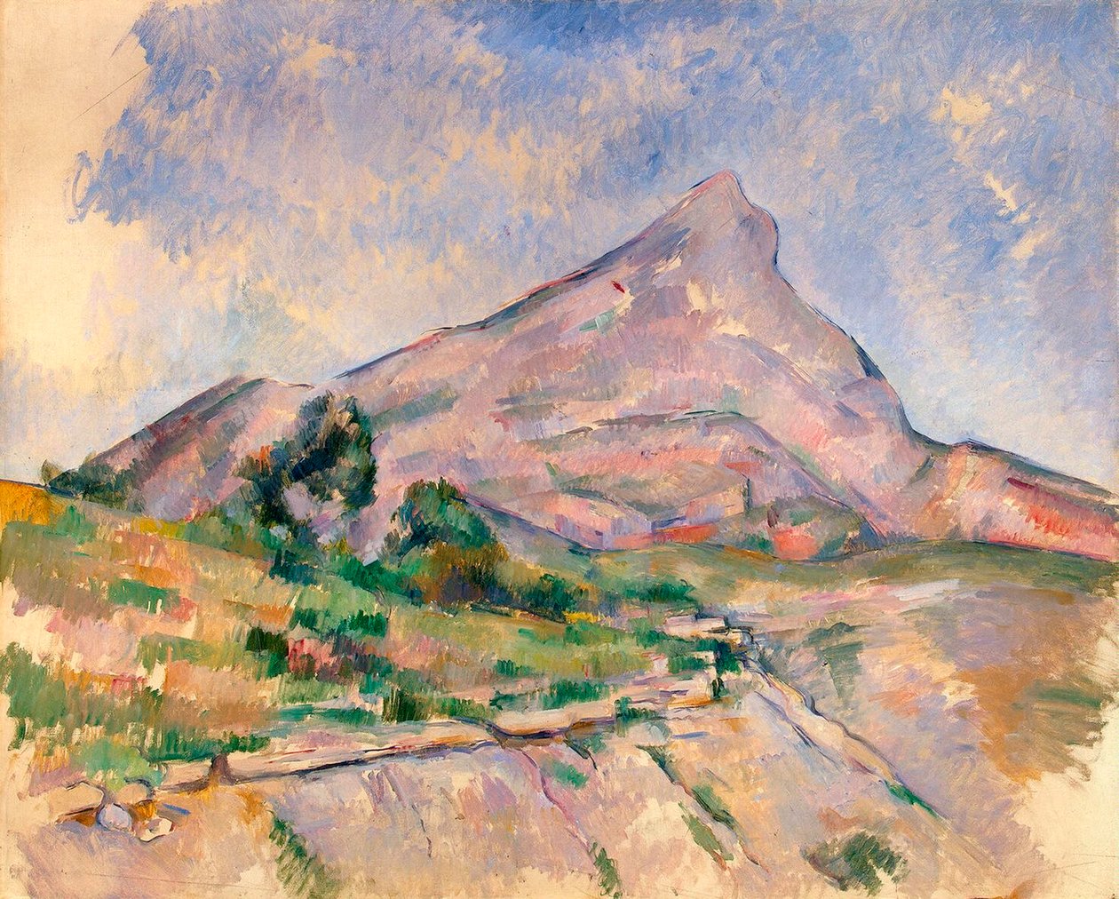 Sainte-Victoire Dağı, 1897-1898. by Paul Cézanne