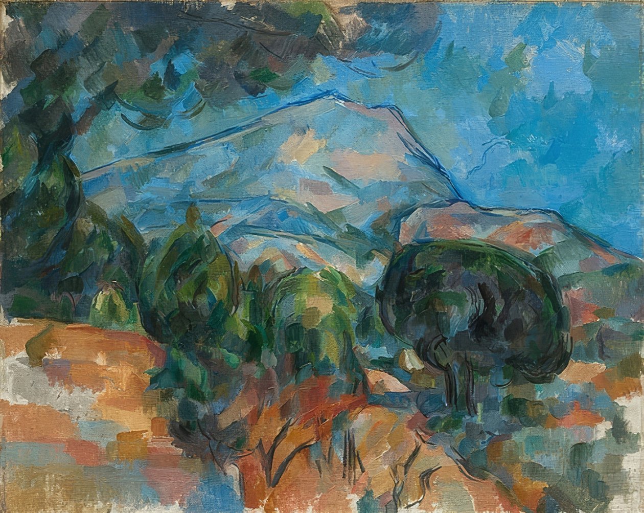 Sainte-Victoire Dağı. 1904 by Paul Cézanne
