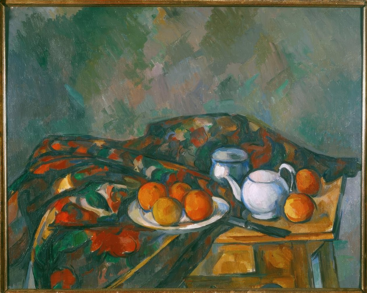 Çaydanlık ile Natürmort by Paul Cézanne