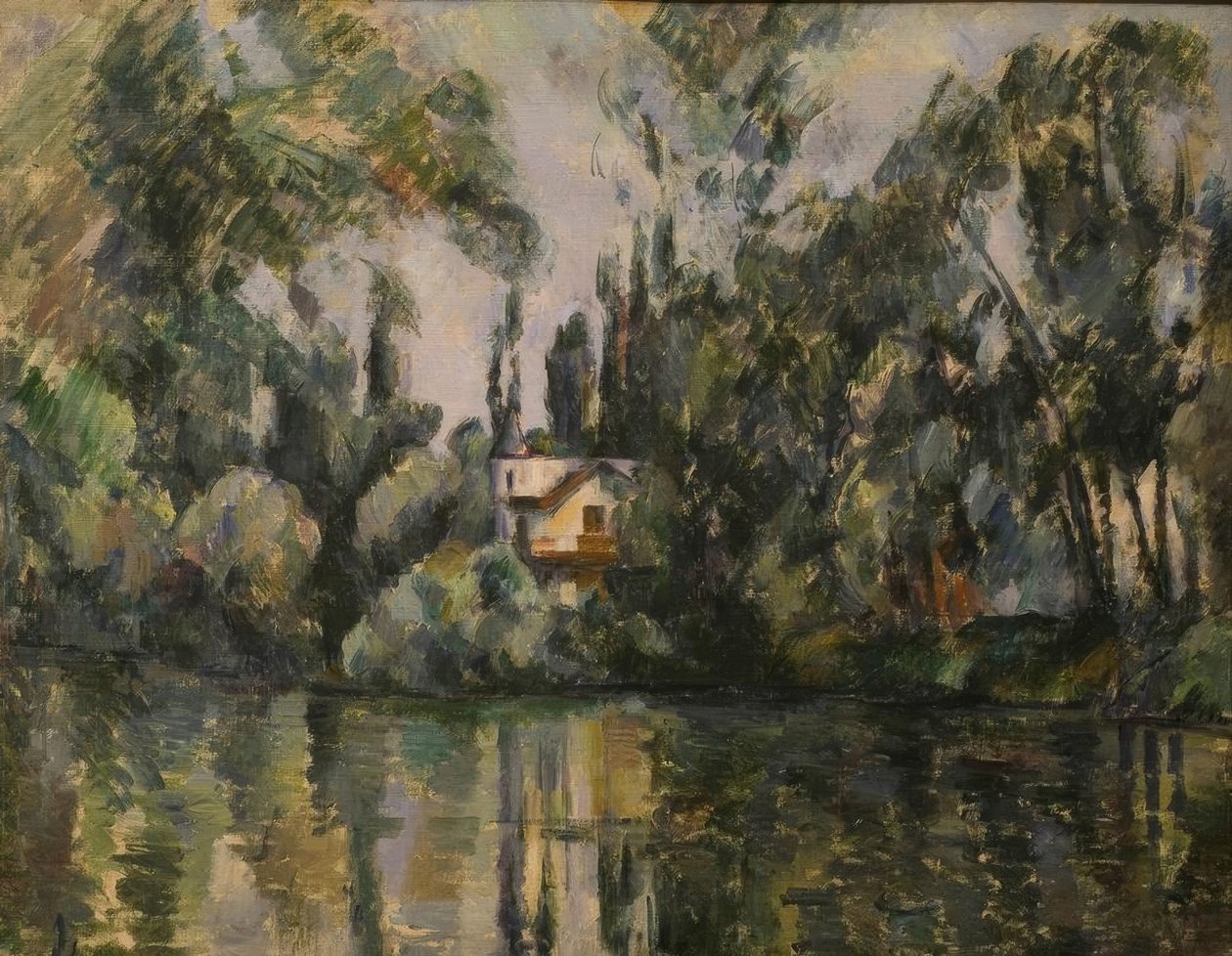 P.Cézanne, Marne kıyısındaki ev by Paul Cézanne