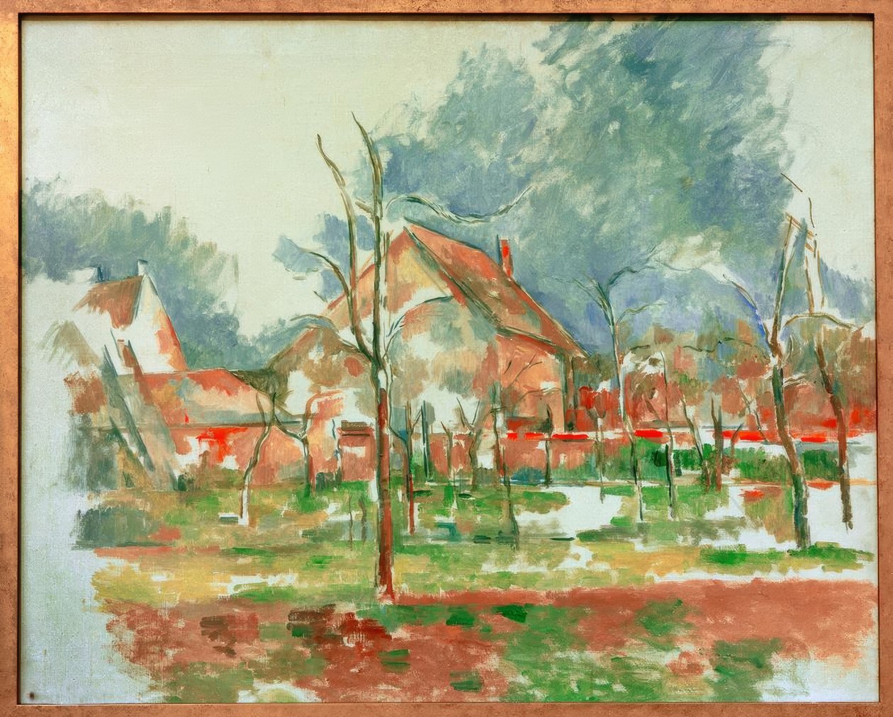 Kış manzarası - Giverny by Paul Cézanne