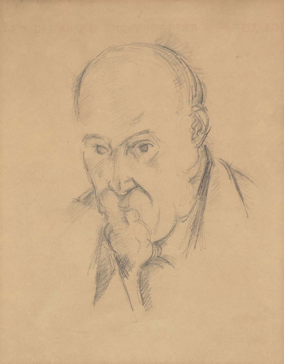 Otoportre [rekto], 18971900. by Paul Cézanne