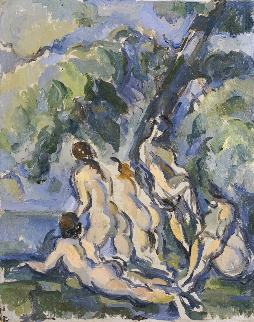 Les Grandes Baigneuses için Çalışma, c.1902-06 by Paul Cézanne